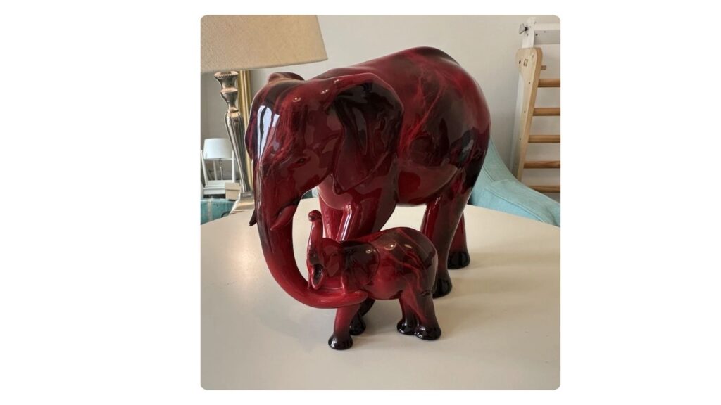Royal Doulton flambe animal figurine