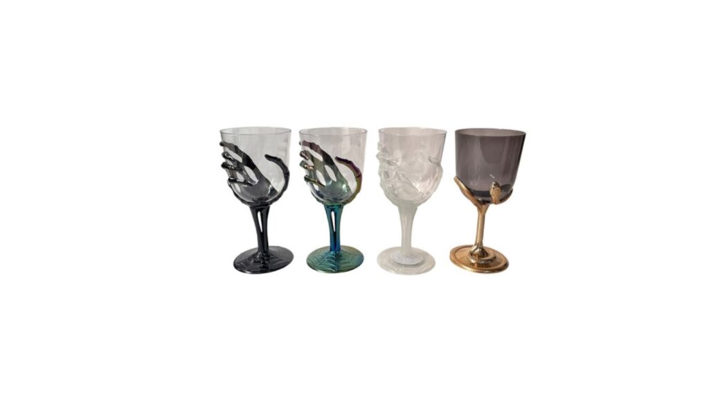 Skeleton hand goblet