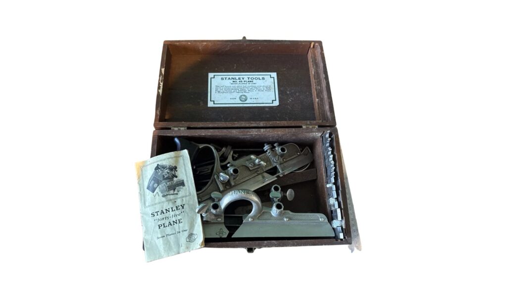 Stanley No. 45 combination plane with full cutter set