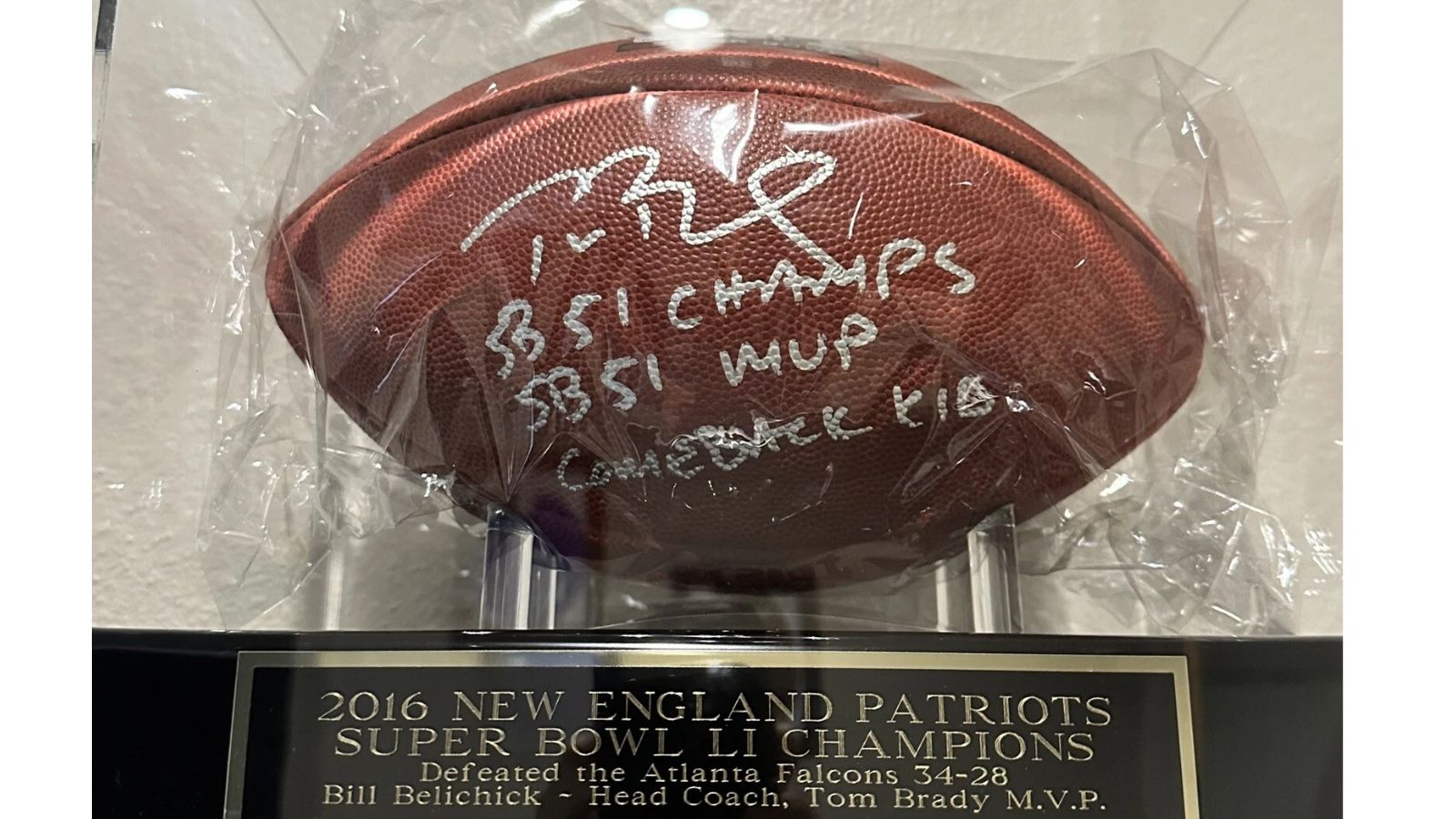 Tom Brady Signed Autograph Super Bowl 51