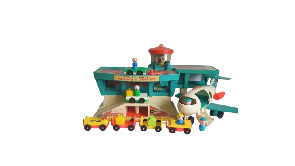 Vintage Fisher Price Play Family Airport