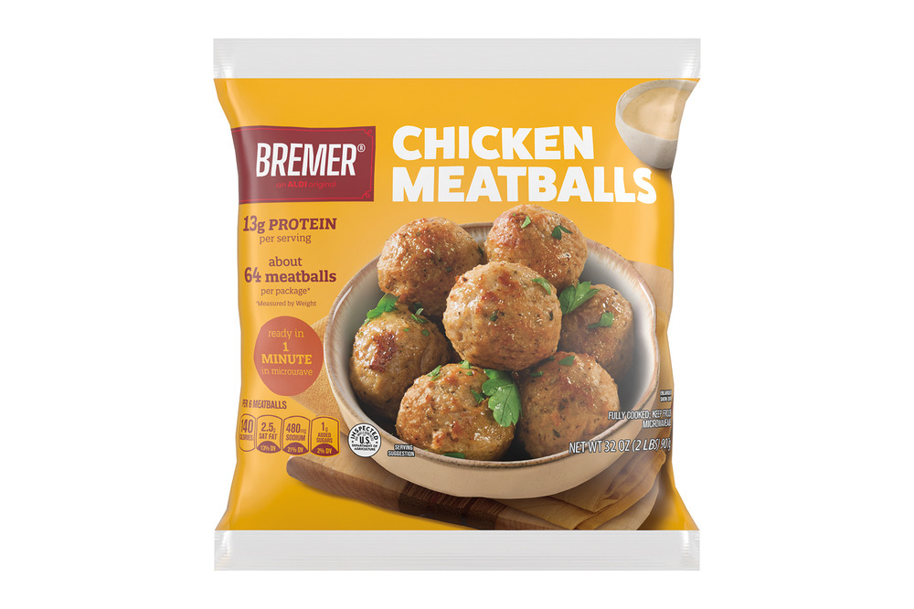 Bremer chicken meatballs package