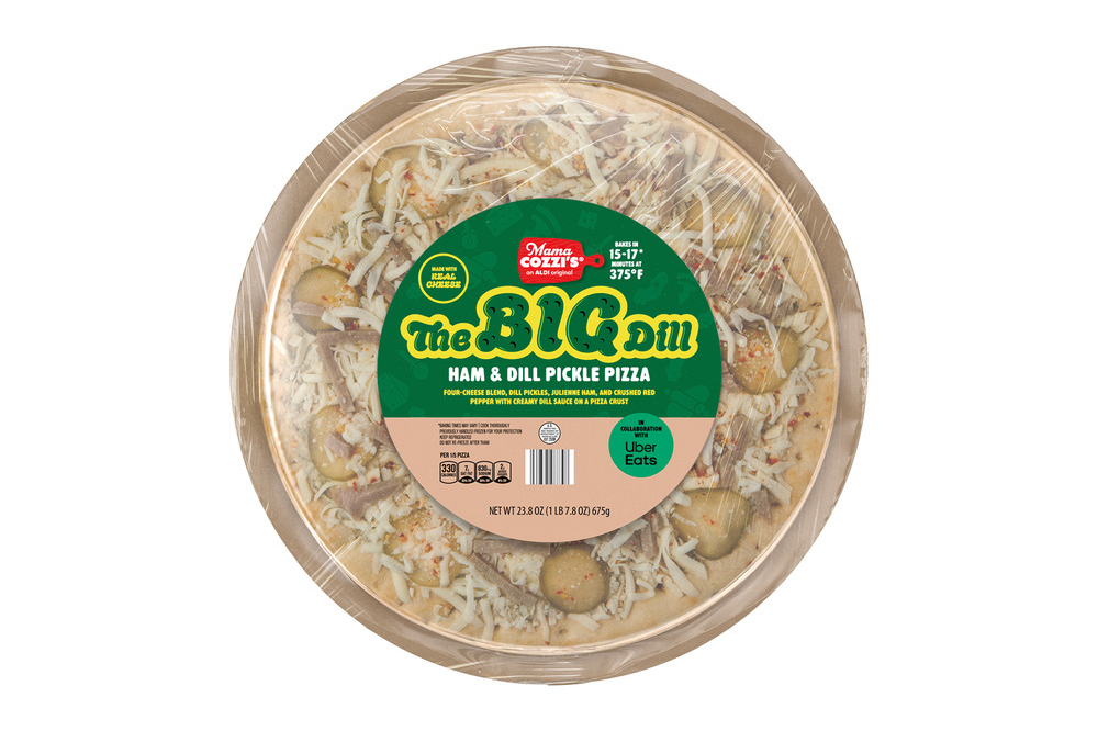 Mama Cozzi’s ham and pickle deli pizza
