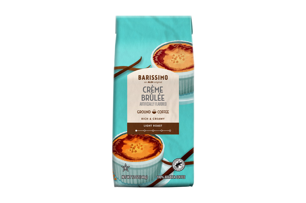 Barissimo crème brûlée ground coffee bag