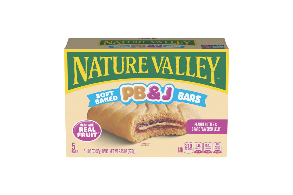 Nature Valley soft baked grape PB and J bars box