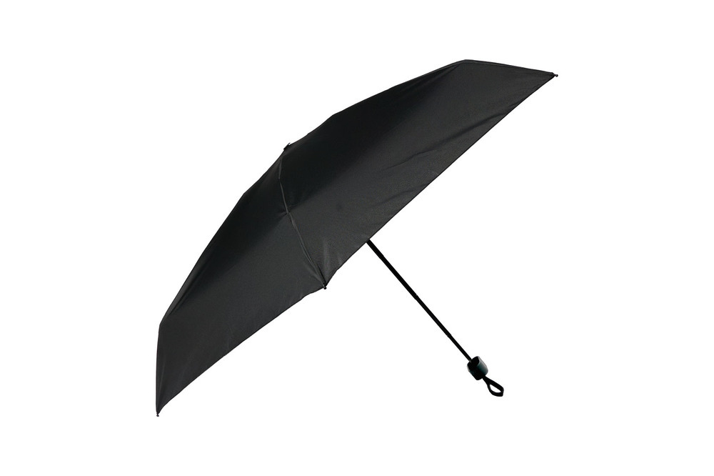 Black Serra compact umbrella opened