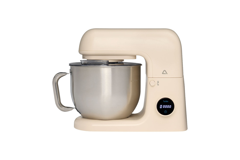 Cream Ambiano stand mixer with stainless steel bowl