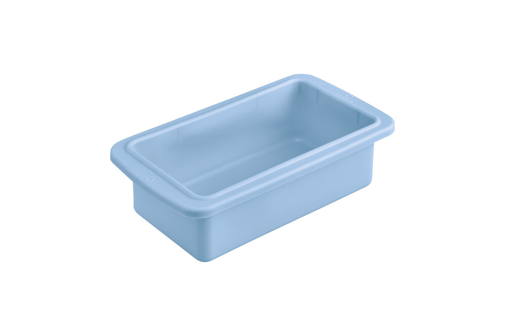 Light blue Crofton silicone loaf pan