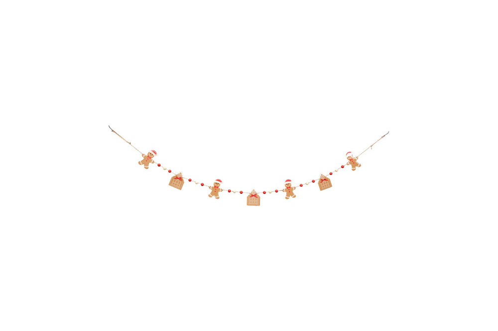 Merry Moments gingerbread holiday garland