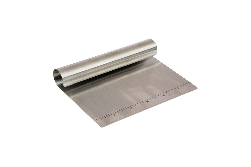 Stainless steel kitchen scraper and chopper