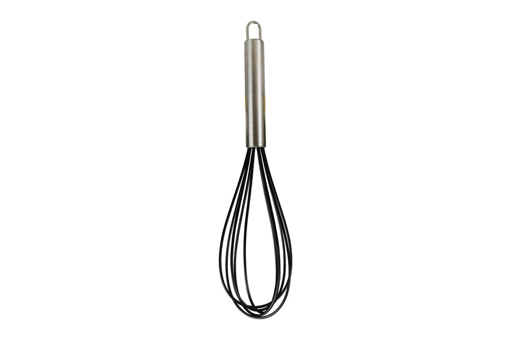 Kitchen whisk with stainless steel handle