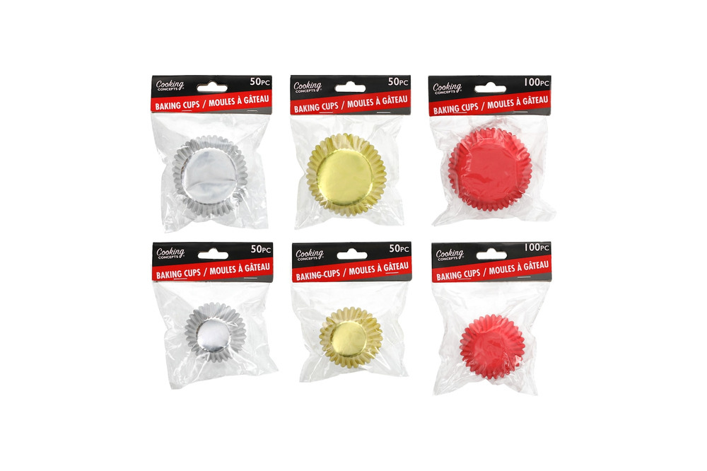 Cooking Concepts baking cups in assorted colors
