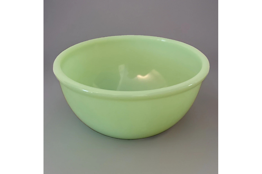 Small plain Fire-King jadeite cereal bowl