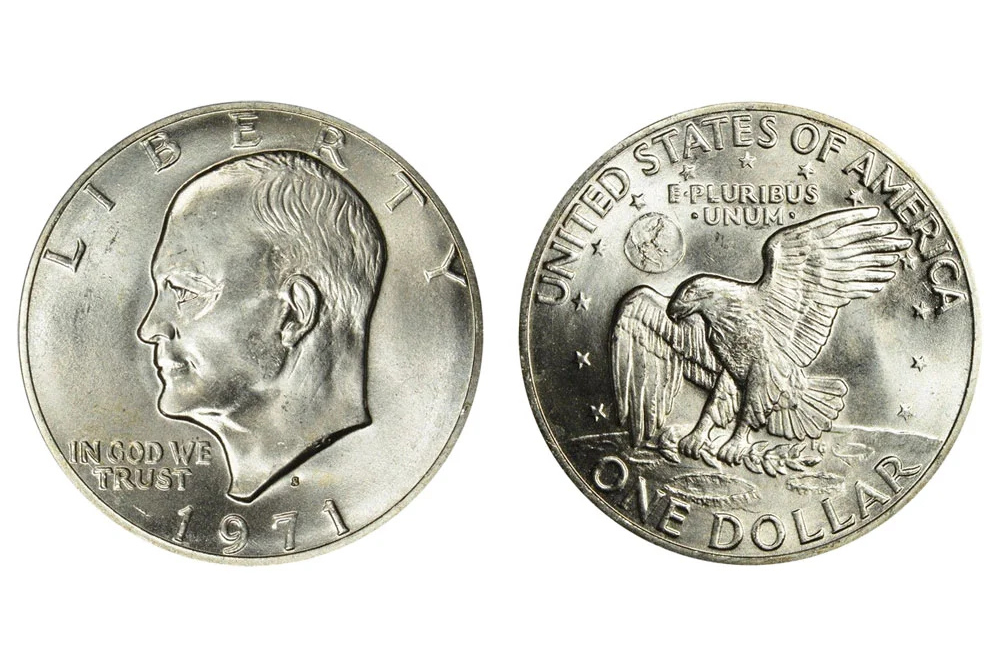 1971-S silver Eisenhower dollar, uncirculated