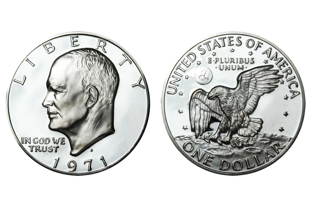 1971-S silver Eisenhower proof dollar