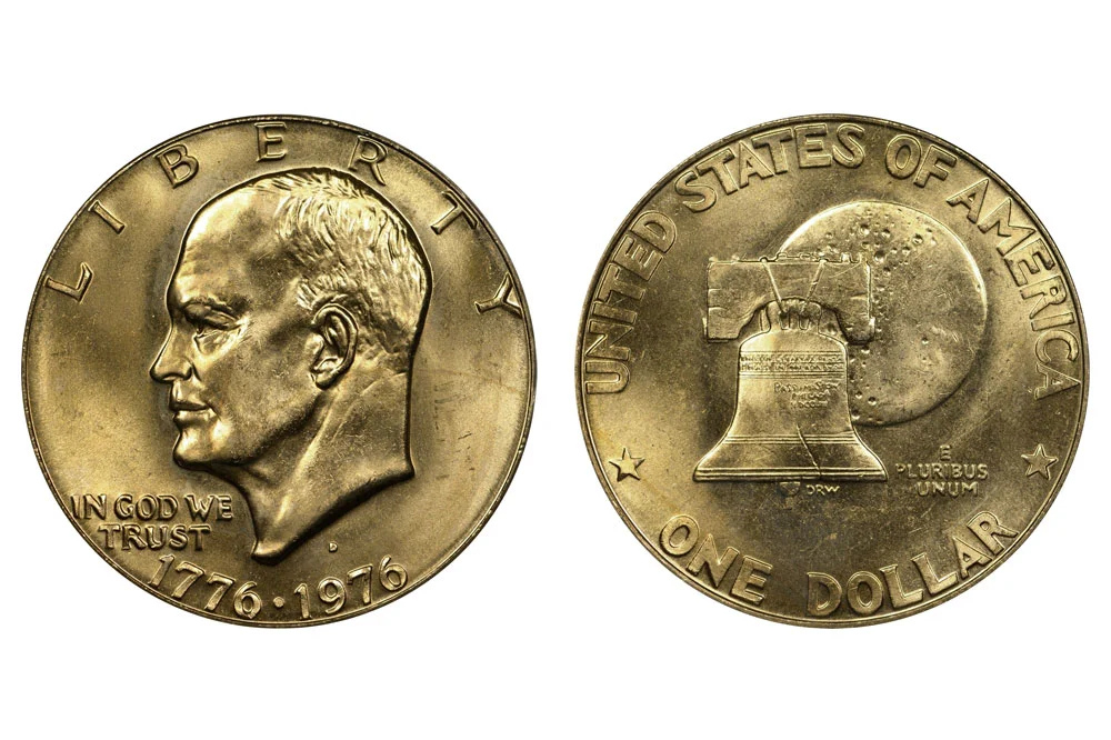 1976 D Type 1 Bicentennial Eisenhower Ike Dollar