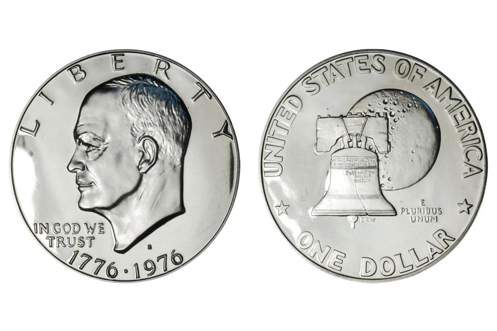 1976 S Type 1 Silver Proof Bicentennial Eisenhower Dollar