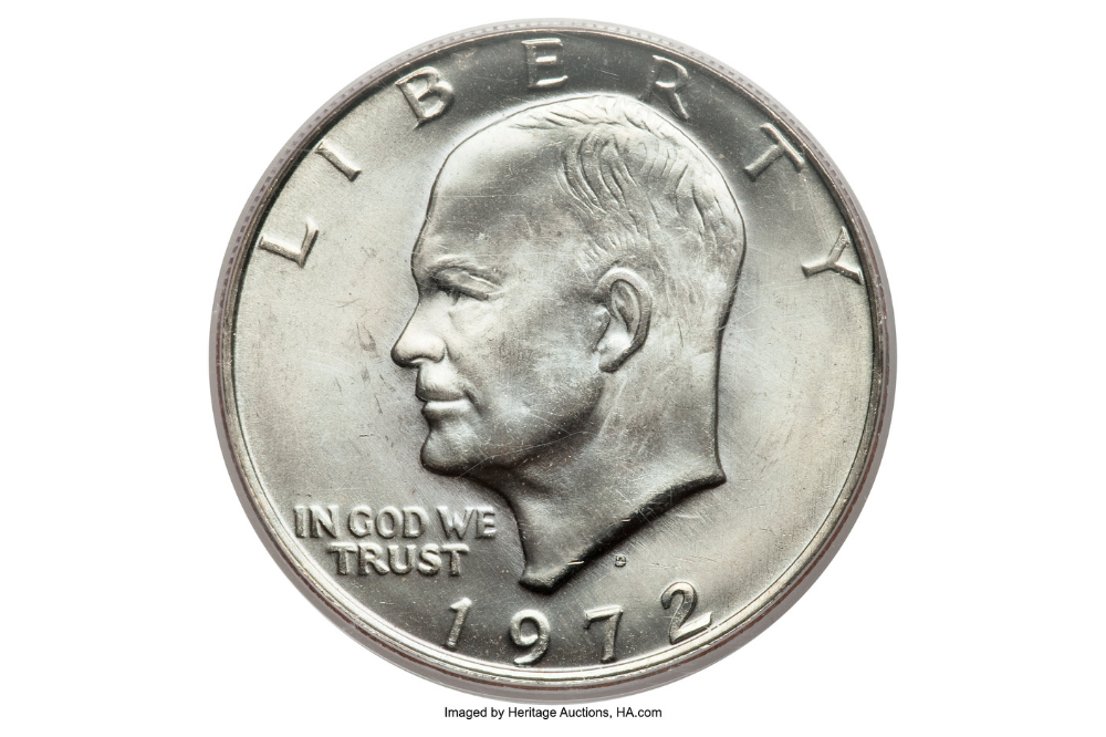 1972-D Eisenhower dollar, MS67