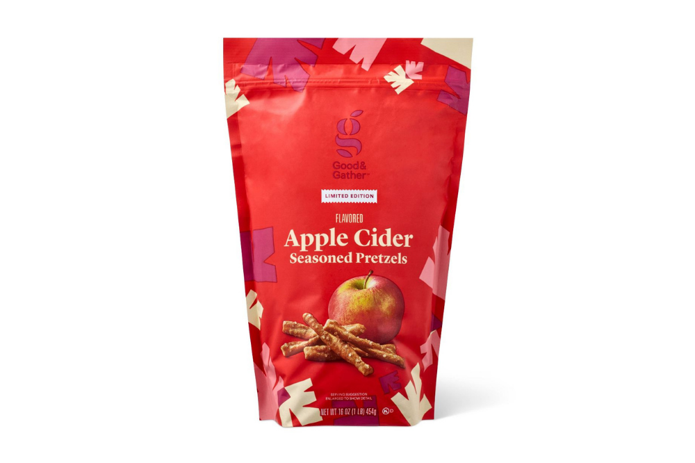 Good & Gather apple cider seasoned pretzel bag