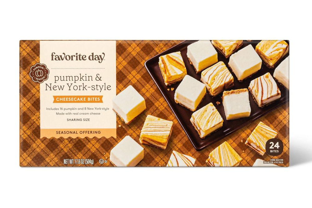 Favorite Day pumpkin and New York-style cheesecake bites box