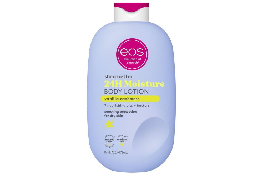 eos vanilla cashmere body lotion bottle