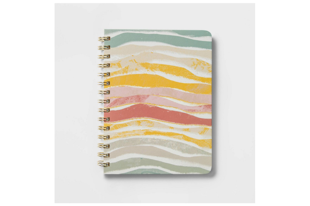 Threshold spiral-wave hardcover journal