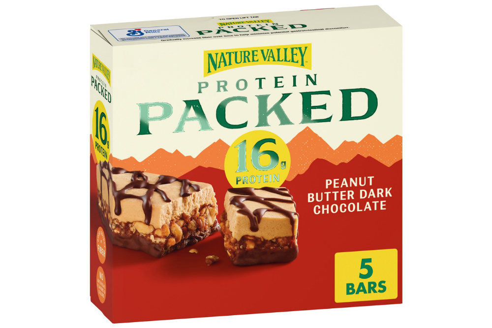 Nature Valley peanut butter dark chocolate protein bar box