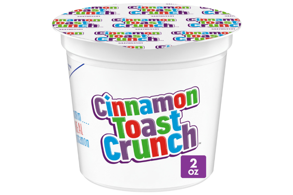 Cinnamon Toast Crunch cereal cup