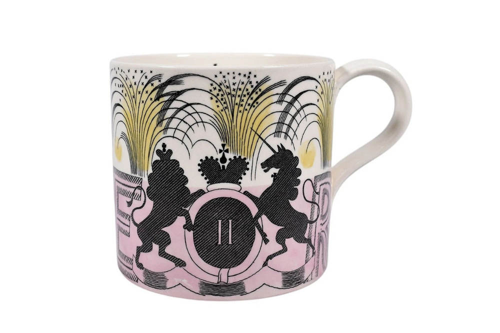 Eric Ravilious Wedgwood 1953 Queen Elizabeth II coronation mug