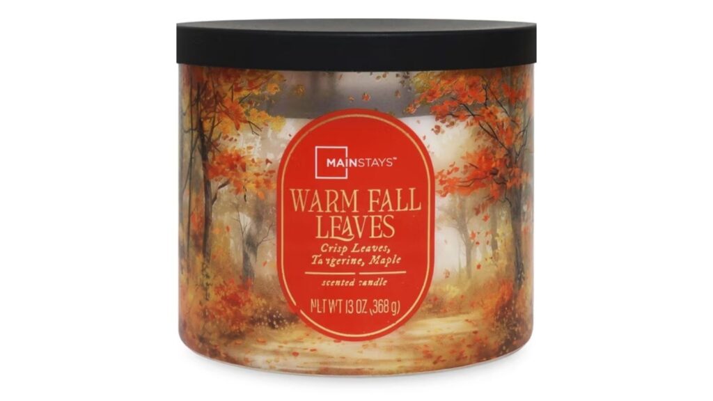 Warm Fall Leaves 3 wick candle