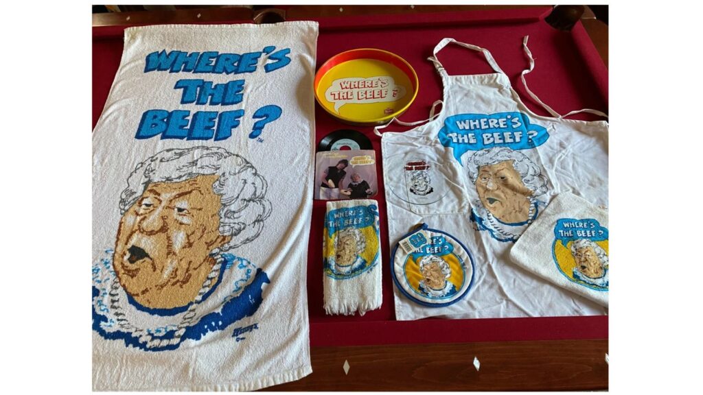 Wendys Wheres the Beef promotional items