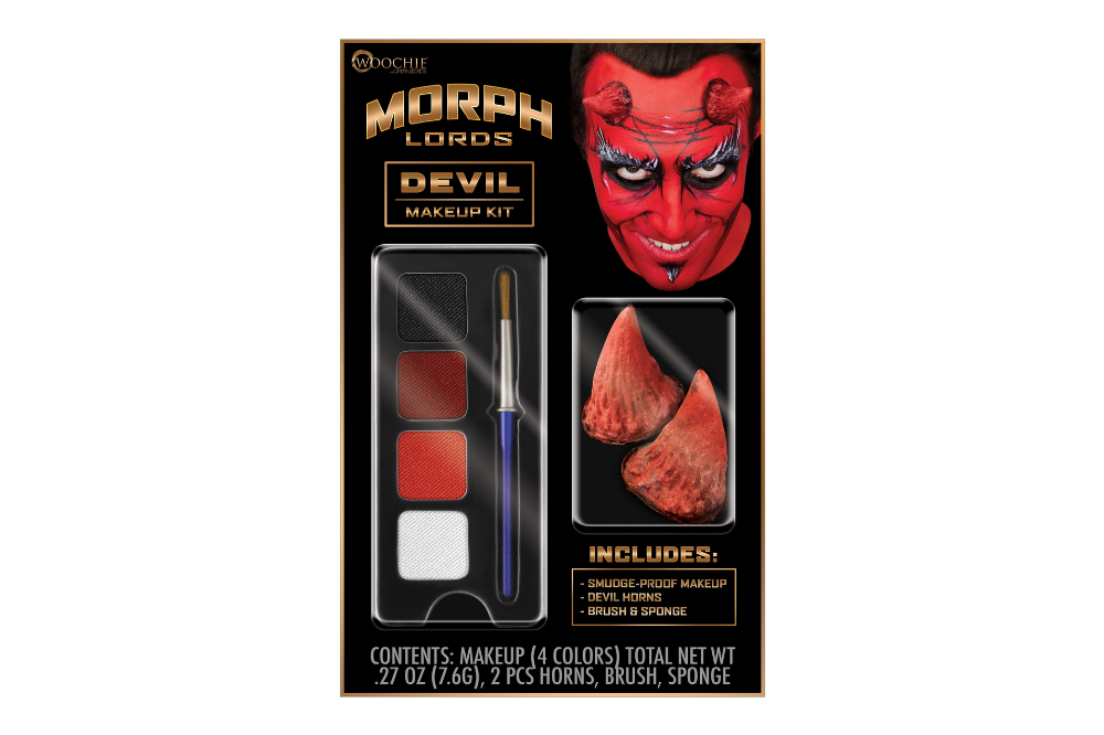 Woochie Morphlords devil makeup and horn costume kit