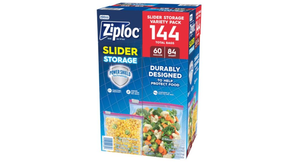 Ziploc slider storage bags