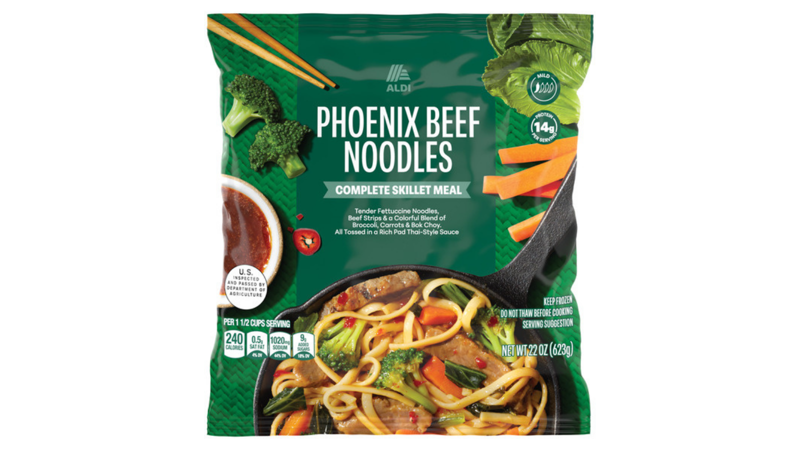 Phoenix beef noodles bag