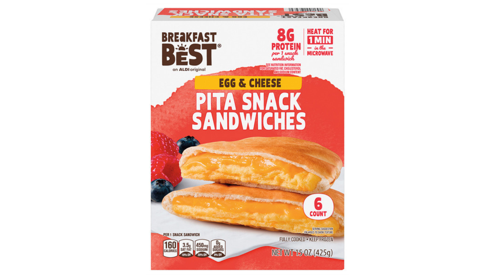 Breakfast Best egg and cheese pita snacks box