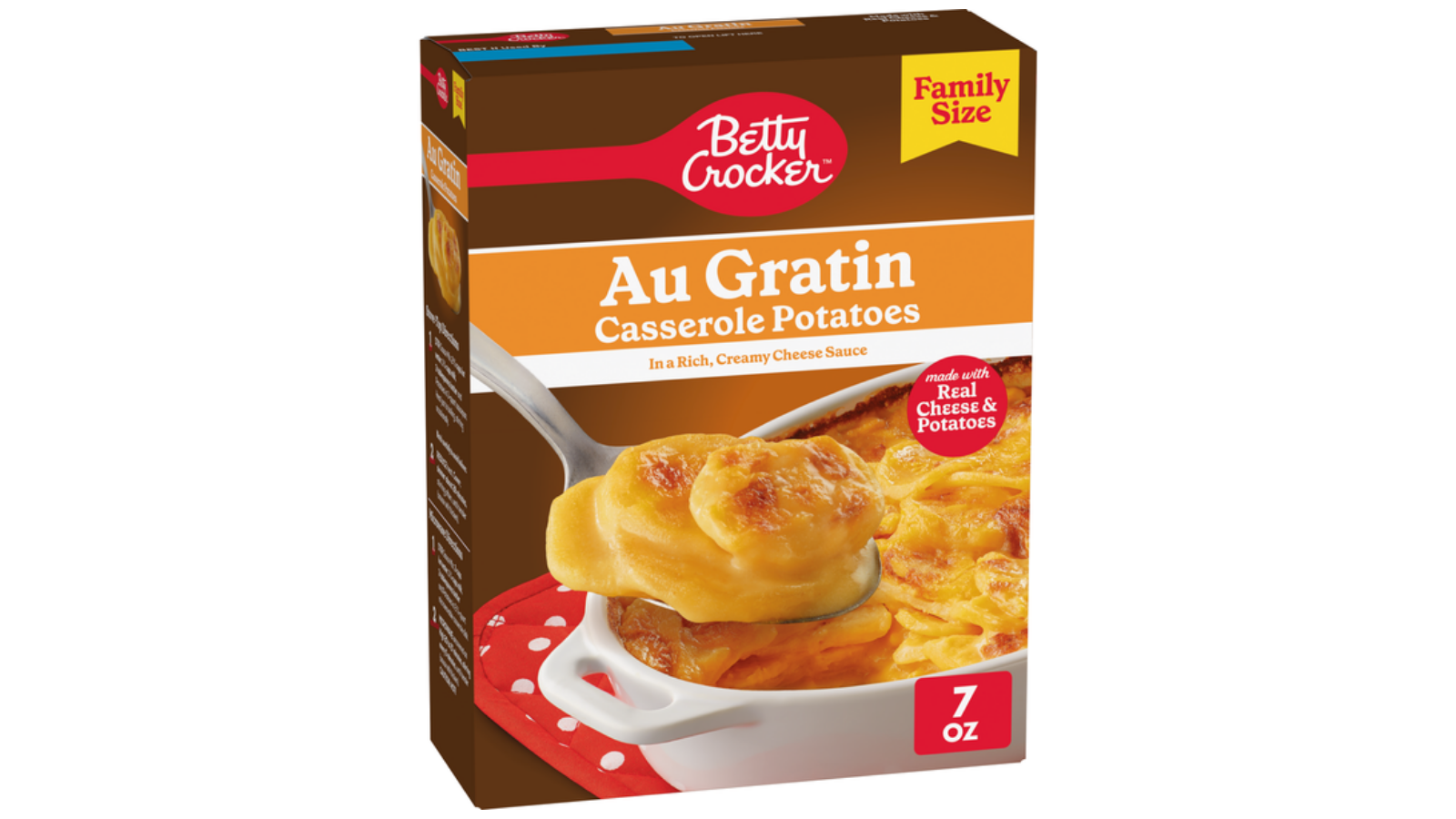 Betty Crocker family-size au gratin potatoes box