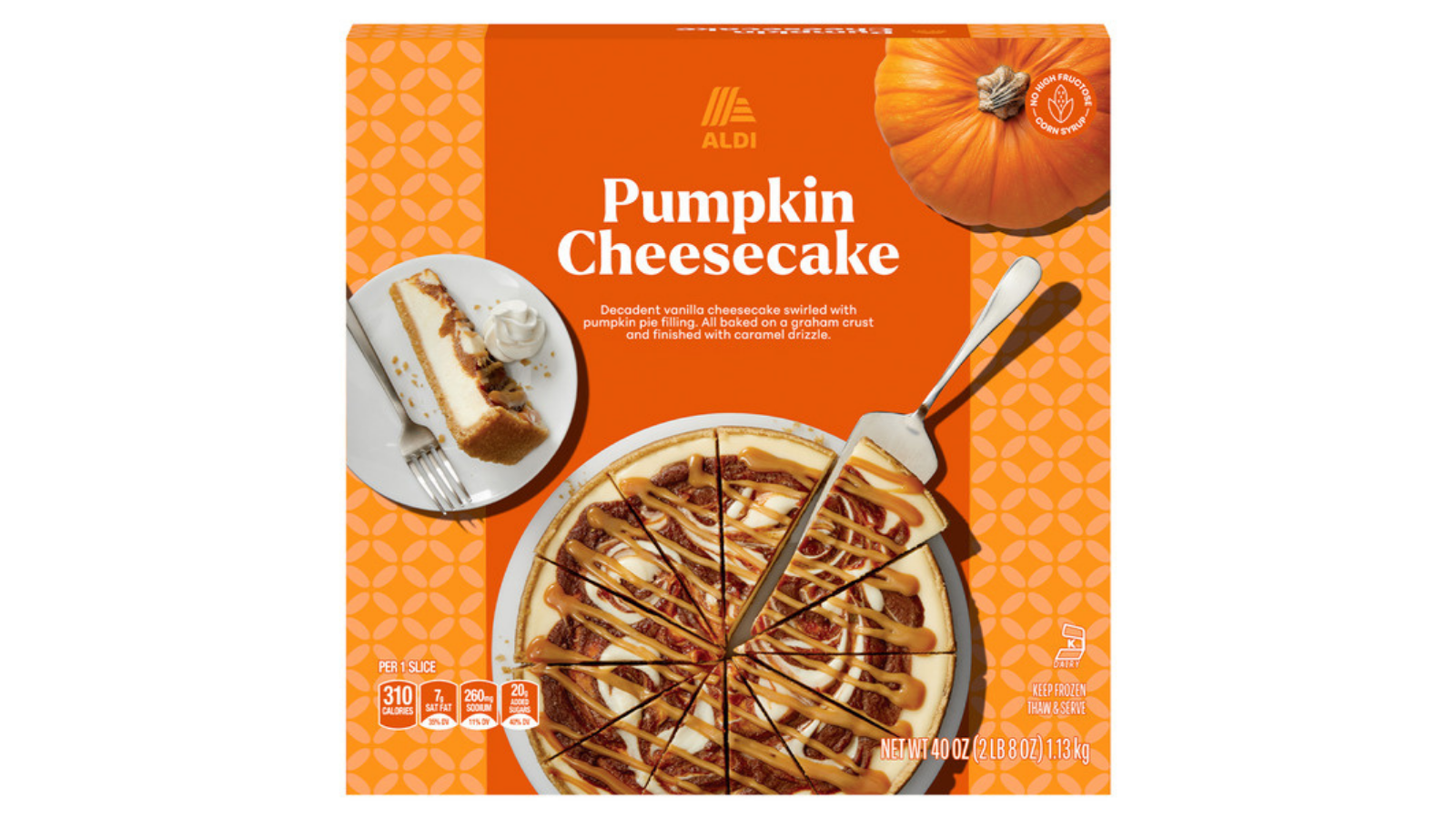 Aldi pumpkin cheesecake box