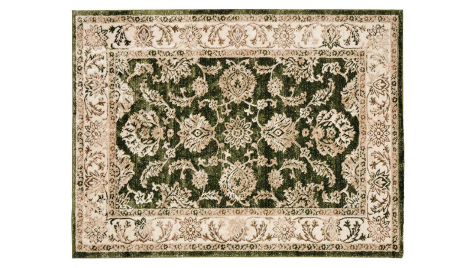 Green floral Kirkton House area rug