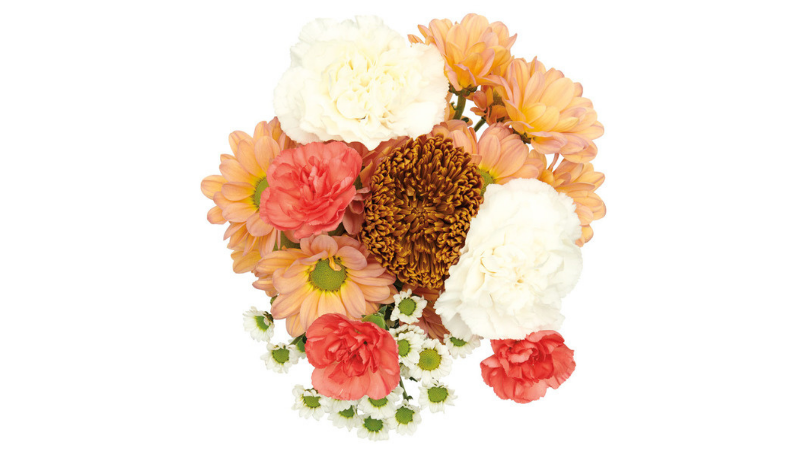 Mixed Flower Garden bouquet with white, yellow, and pink flowers