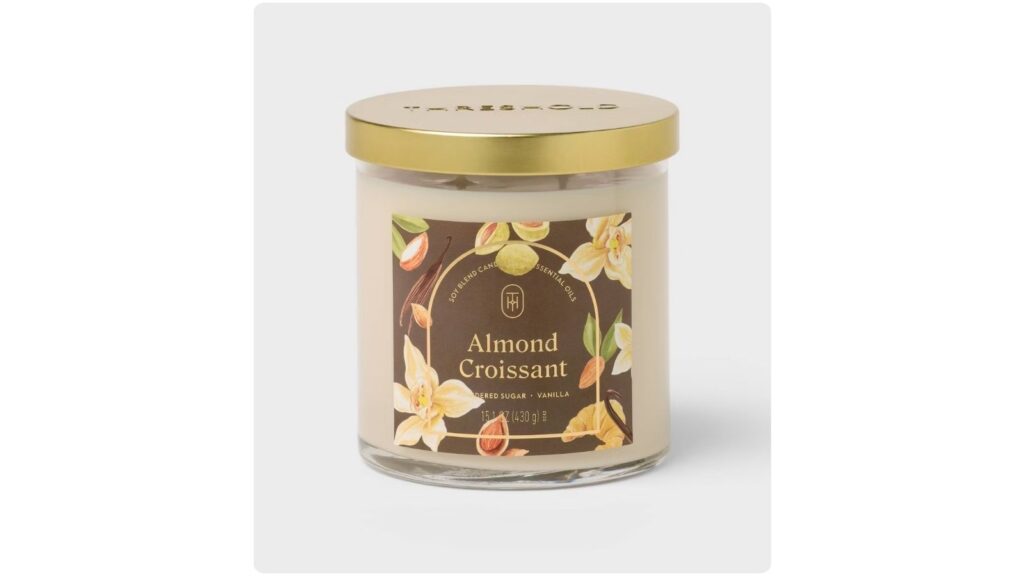 almond croissant candle