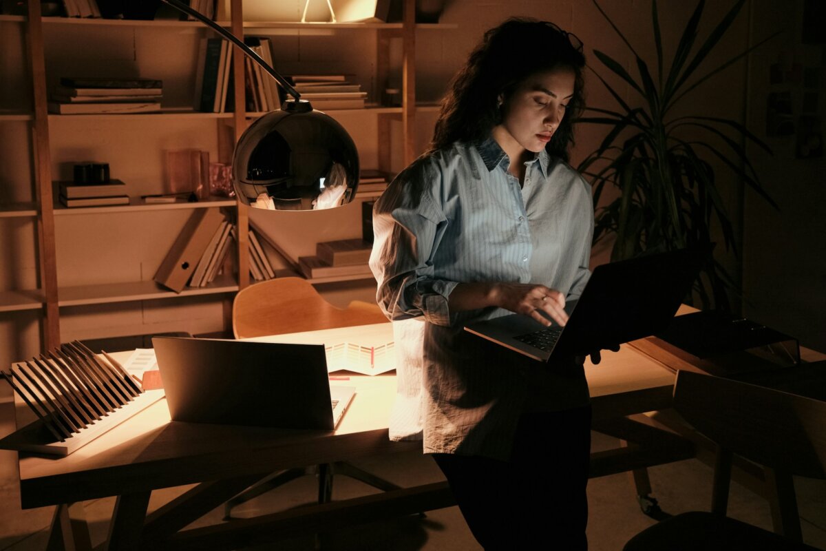 working at night
