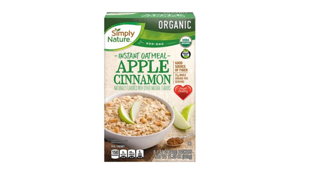 apple cinnamon instant oatmeal