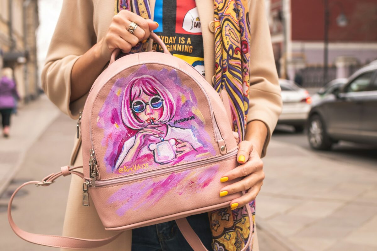 woman with handbag