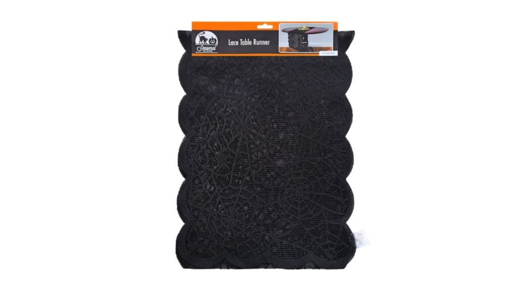 black lace table runner