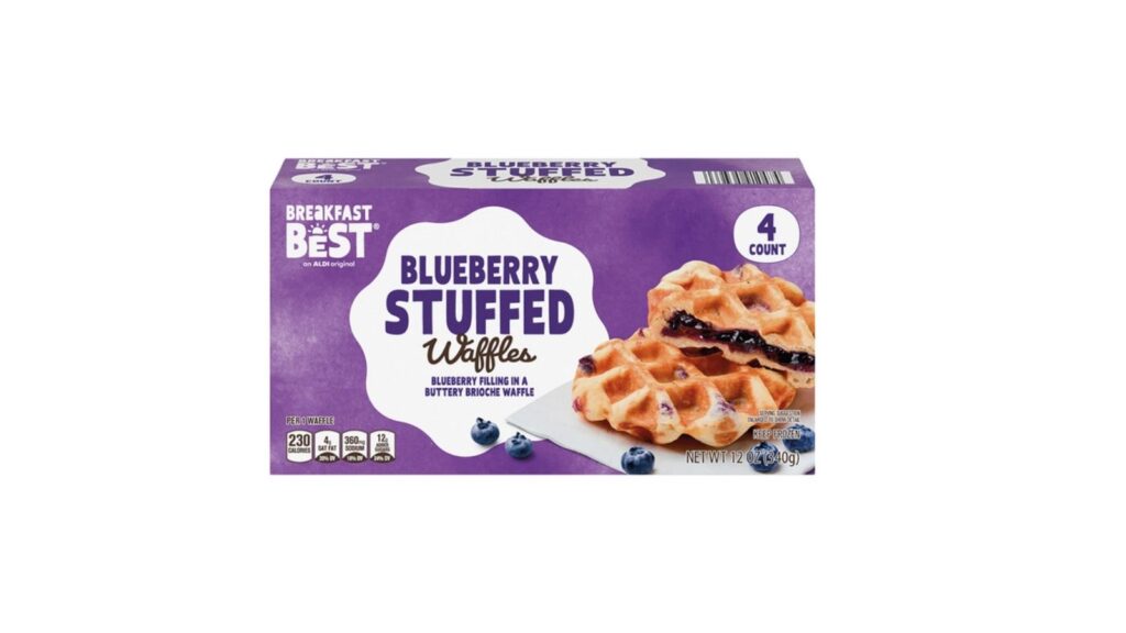 blueberry stuffed waffle