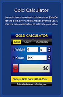 Gold calculator from CashforGoldUSA.