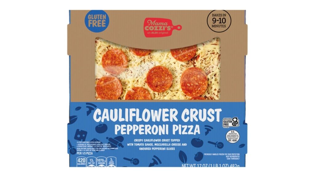 cauliflower crust pepperoni pizza