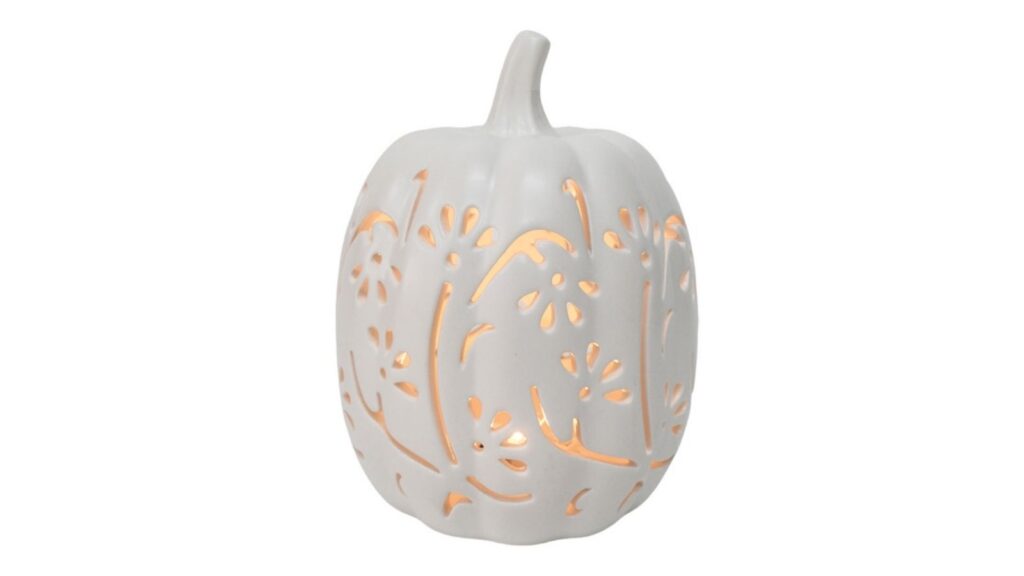 ceramic LED pumpkin