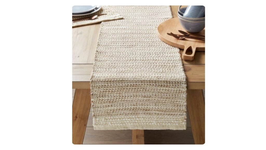 chenille table runner