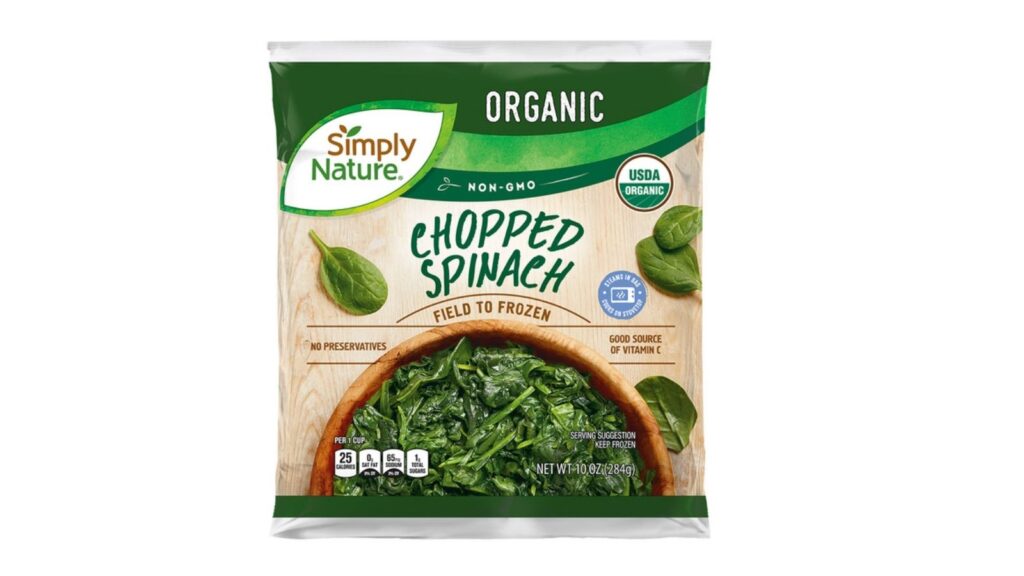 chopped spinach